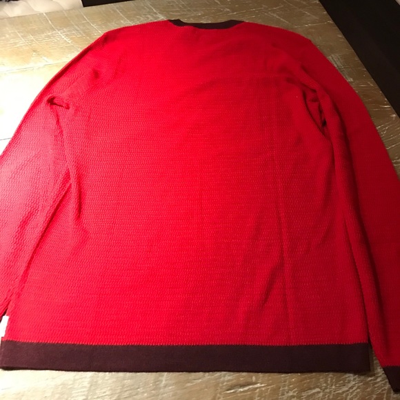 Calvin Klein European Yarn Sweater Red - Picture 2 of 9